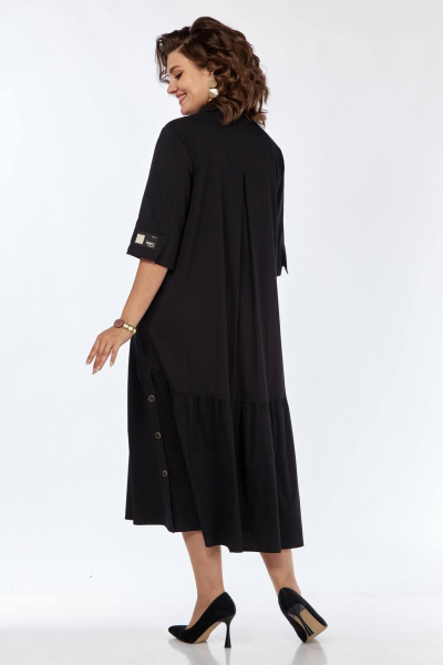 Платье трапециевидное из хлопка с кокетками и воланами Matini 3.1540 - фото 9