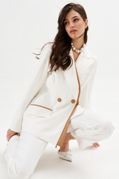 Демисезонный костюм с брюками и жакетом на подкладке RINKA 1286 - фото 22