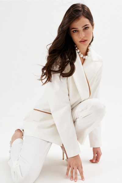 Демисезонный костюм с брюками и жакетом на подкладке RINKA 1286 - фото 6