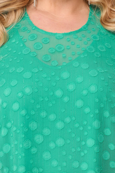 Платье с воланом и каплей из шифона для женственных повседневных луков Algranda А3986-a - фото 9