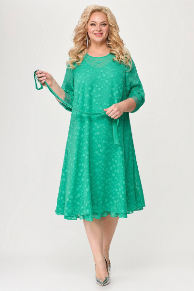 Платье с воланом и каплей из шифона для женственных повседневных луков Algranda А3986-a - фото 3