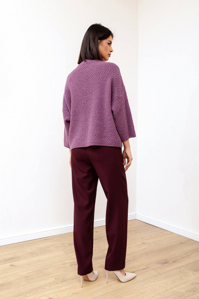 Джемпер трикотажный шерстяной на каждый день Romgil 943ШТЗ пыльная_сирень - фото 2