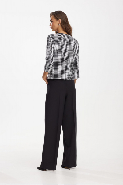 Классический пуховик и брюки в стиле Шанель Твой имидж 1930 черно-белый - фото 2