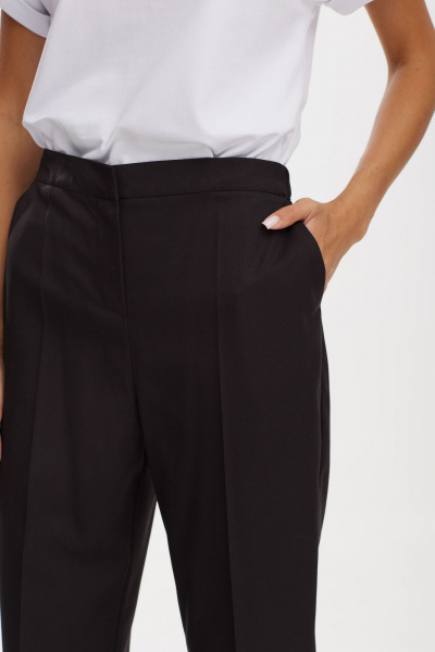 Костюм 3-ка из текстиля с укороченной футболкой для повседневной Твой имидж 1928 черный - фото 6