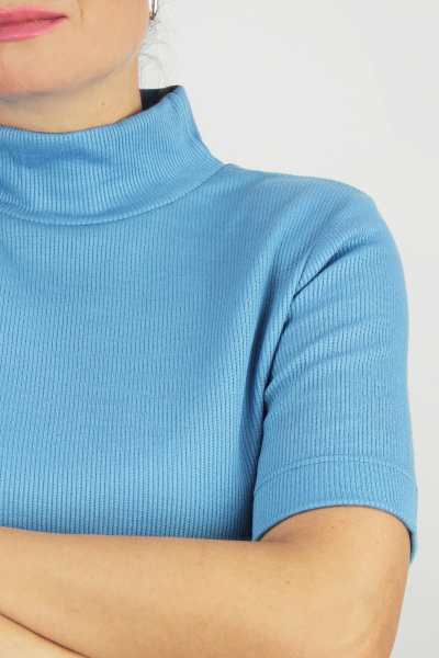 Свитер реглан из трикотажа с воротником стойкой для демисезона Полесье С3742-24 4С0712-Д43 158,164 атолл - фото 3