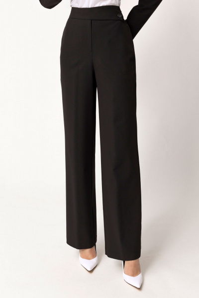 Демисезонный костюм из жакета и брюк с прорезными карманами Golden Valley 6614 черный - фото 4