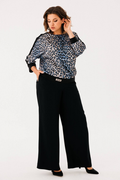 Блуза и брюки палаццо на резинке для повседневности INVITE 6065 - фото 9