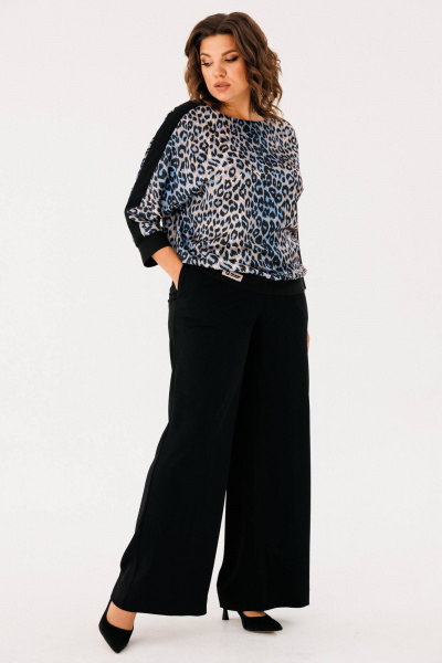 Блуза и брюки палаццо на резинке для повседневности INVITE 6065 - фото 7