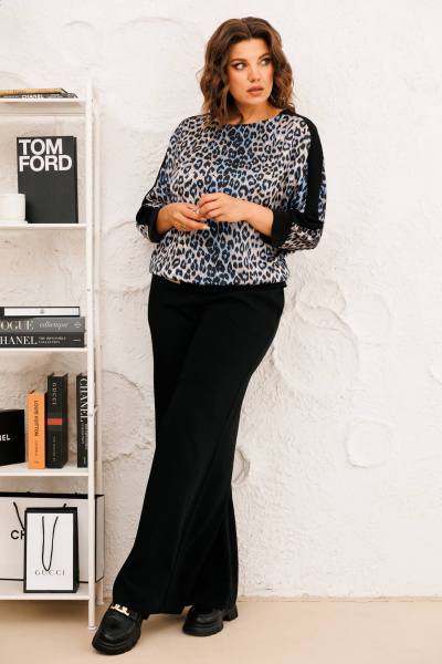 Блуза и брюки палаццо на резинке для повседневности INVITE 6065 - фото 6