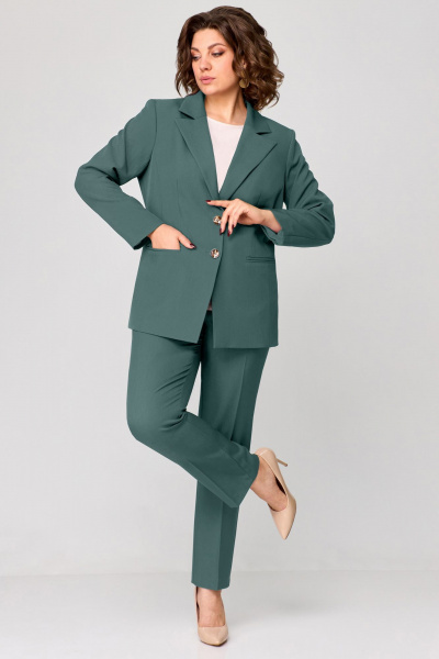 Брюки, жакет Мишель стиль 1208 полынь - фото 9