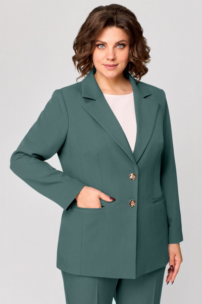 Брюки, жакет Мишель стиль 1208 полынь - фото 8