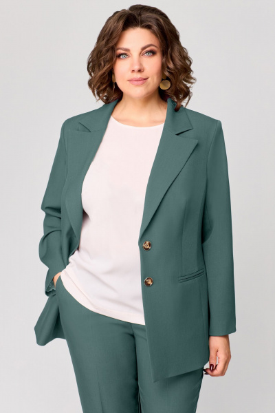 Брюки, жакет Мишель стиль 1208 полынь - фото 7