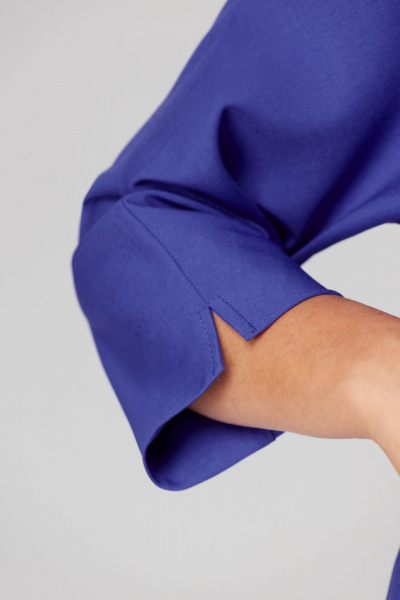 Деловой блейзер и широкие брюки из костюмной ткани Мишель стиль 1211 фиалка - фото 8