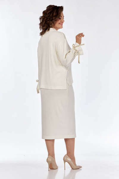 Женский костюм из ажурного трикотажа джемпер и юбка Jurimex 3167 - фото 2
