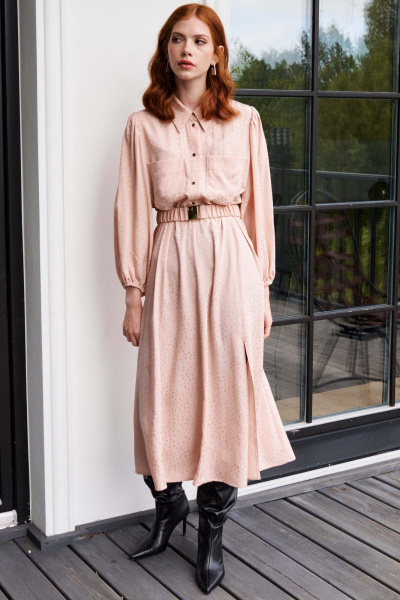 Миди-платье с запахом и регулируемой талией Lokka 1450 - фото 6