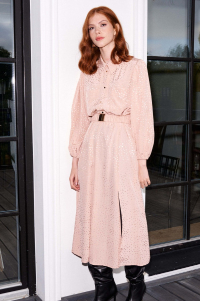 Миди-платье с запахом и регулируемой талией Lokka 1450 - фото 4