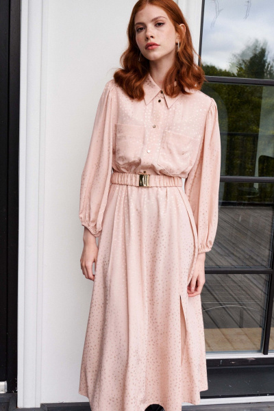 Миди-платье с запахом и регулируемой талией Lokka 1450 - фото 3