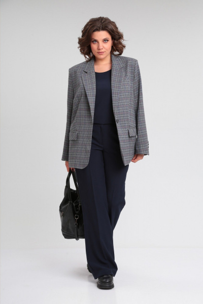 Деловой комплект жакет oversize и классические брюки Lady Secret 2962 - фото 8