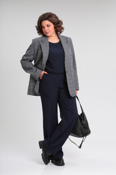 Деловой комплект жакет oversize и классические брюки Lady Secret 2962 - фото 7