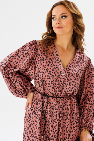 Платье Anastasia 1146 пепельный_розовый - фото 9