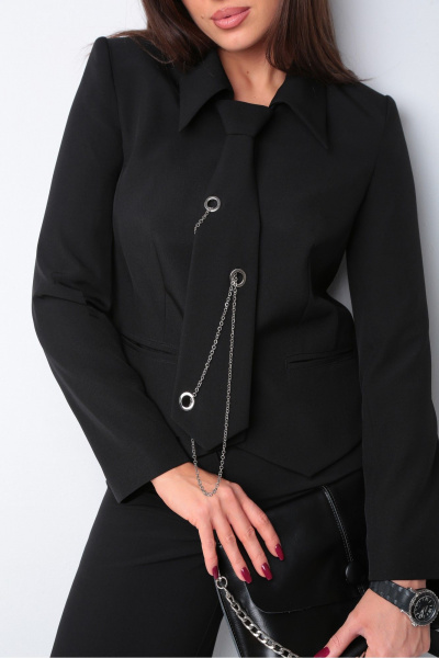 Деловой классический костюм жакет и брюки прямого кроя DOGGI 2923 - фото 6