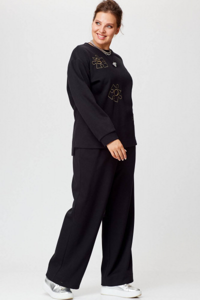 Повседневный спорт-костюм из трикотажа с высокой посадкой SOVA 11213 - фото 4