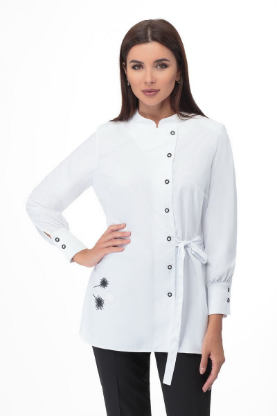 Блуза БелЭкспози 1363 белый - фото 1