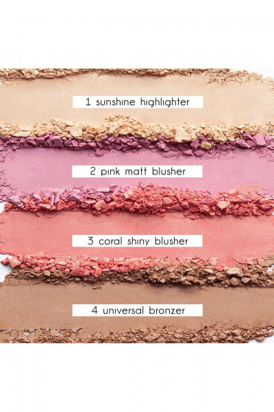 Круглогодичный набор румян, хайлайтера и бронзера Relouis Paradiso RELOUIS Sun - фото 4