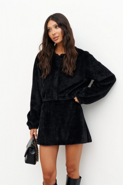 Круглогодичная юбка прямого кроя из мягкого полотна ANNETE A1269 - фото 2