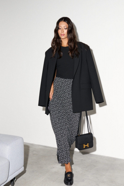 Юбка полуприлягающая из вискозы с принтом ANNETE A1278 - фото 3