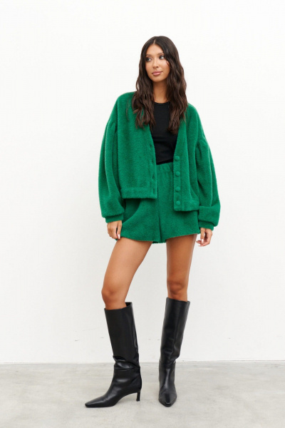 Шорты прямые из текстиля на резинке ANNETE A1298 - фото 2