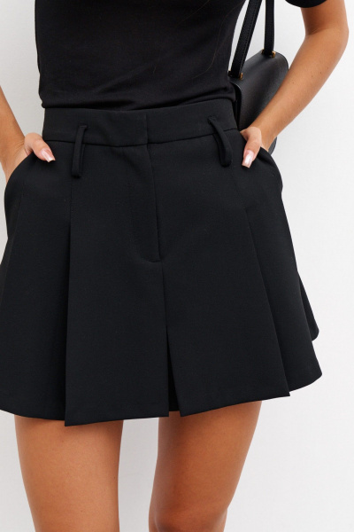 Юбка трапеция из текстиля с карманами ANNETE A1309 - фото 9