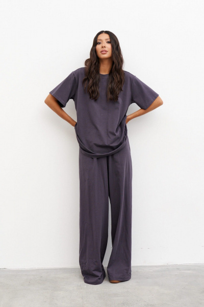 Комплект Брюки и Футболка из хлопка для повседневного стиля ANNETE A4262/2 - фото 2