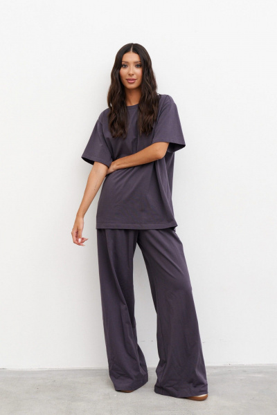 Комплект Брюки и Футболка из хлопка для повседневного стиля ANNETE A4262/2 - фото 1