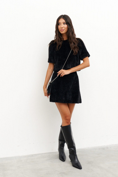 Джемпер укороченный прямой крой мягкое трикотажное полотно ANNETE A966 - фото 2