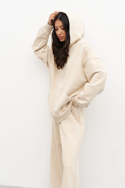 Куртка с капюшоном из трикотажного полотна с карманом ANNETE A977 - фото 3