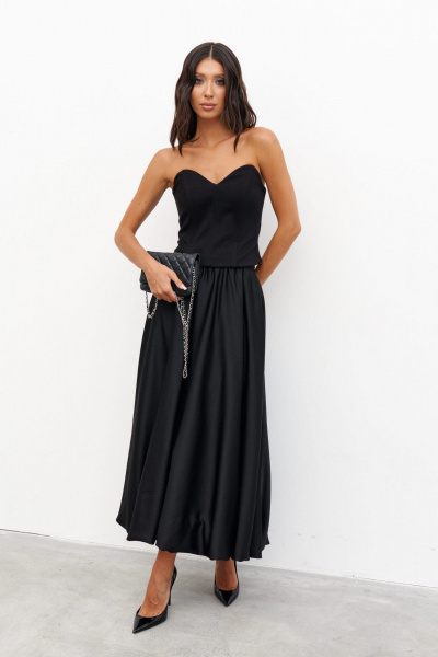 Топ корсет с фигурным вырезом из трикотажа ANNETE A987 - фото 1