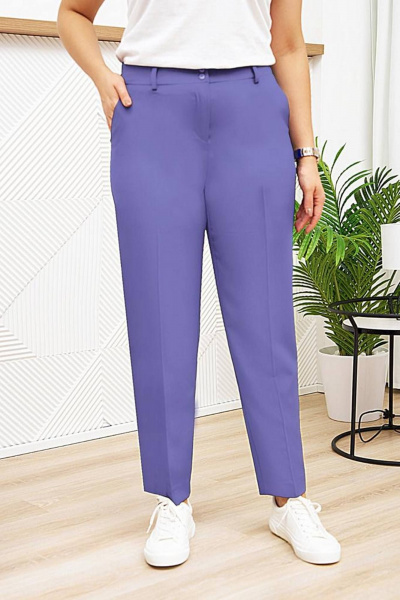 Деловой костюм брюки и жакет яркого цвета Gold Style 2651 сирень - фото 6