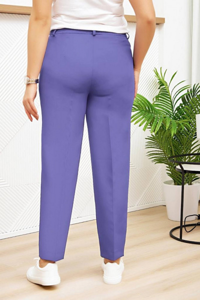 Деловой костюм брюки и жакет яркого цвета Gold Style 2651 сирень - фото 7