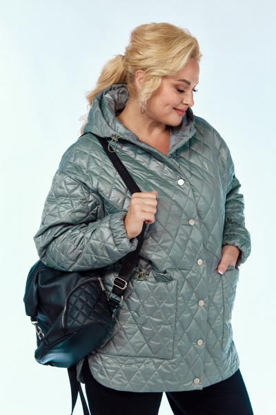Куртка женская стеганная с капюшоном и прорезными карманами Jurimex 3161 - фото 2