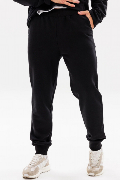 Брюки спортивные зауженные из хлопка и трикотажа GO M2070/40-02. 182-188 - фото 1