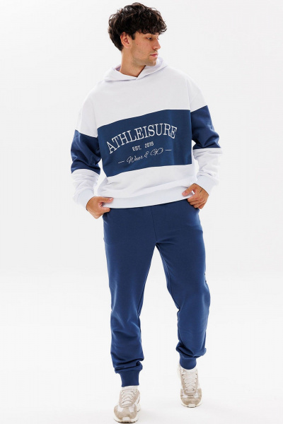 Спортивный костюм: брюки и худи с вышивкой и контрастной вставкой GO M3072/01-01.176-182 - фото 2