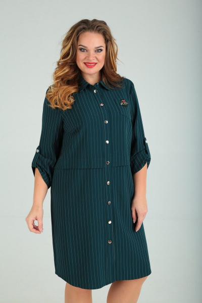 Платье SOVITA 632 темная-бирюза - фото 4