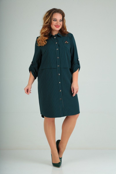 Платье SOVITA 632 темная-бирюза - фото 3