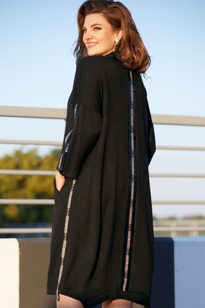 Платье Vittoria Queen 11843 черный - фото 3