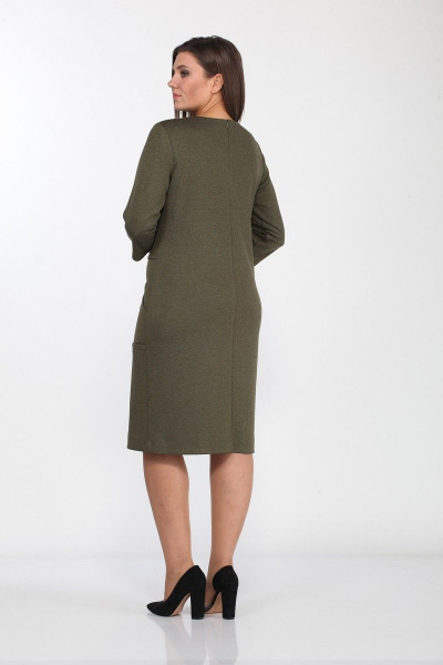 Платье Lady Style Classic 2193 хаки - фото 2