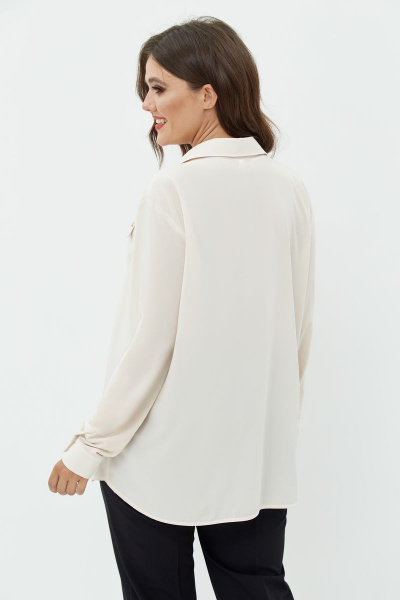 Блуза ANASTASIA MAK 761 молочный - фото 2