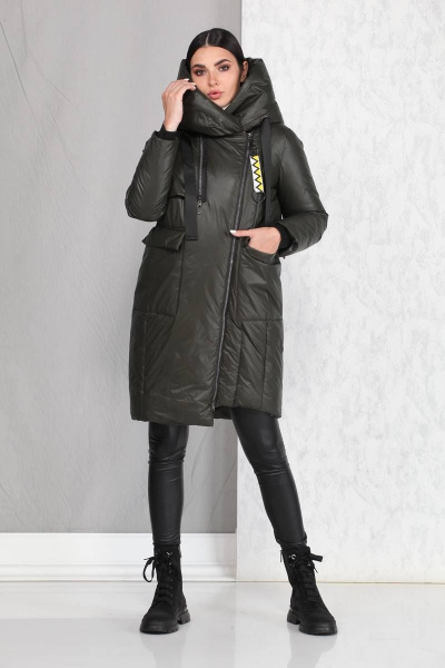 Пальто Beautiful&Free 4008 хаки - фото 1