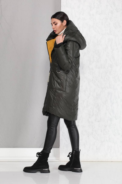 Пальто Beautiful&Free 4008 хаки - фото 2