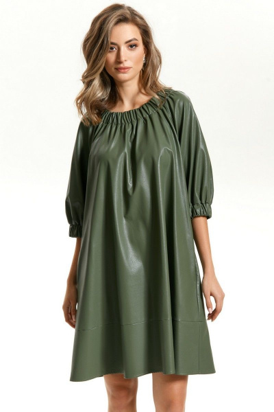 Платье TEZA 1444 хаки - фото 2
